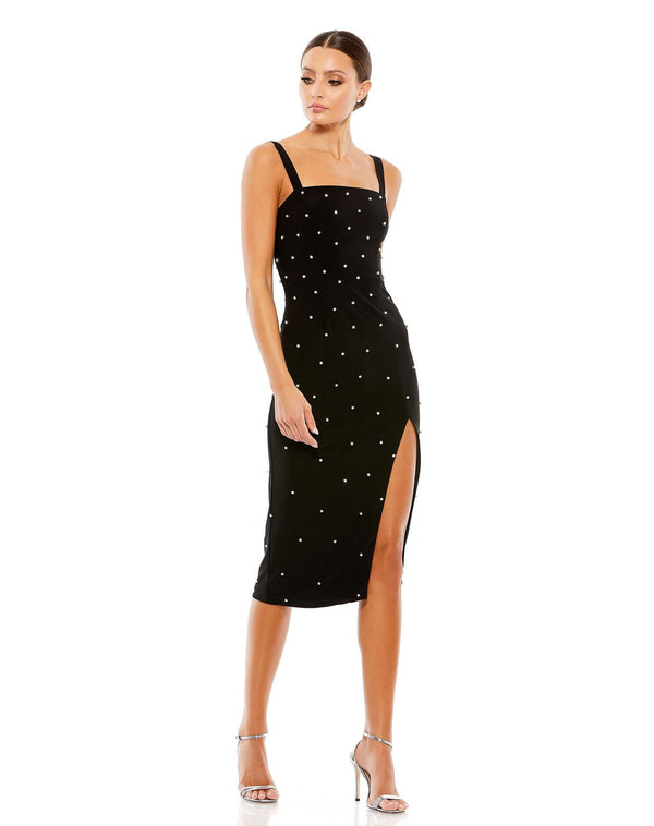 Short Beaded Dress Fitted Cocktail Mac Duggal 70211