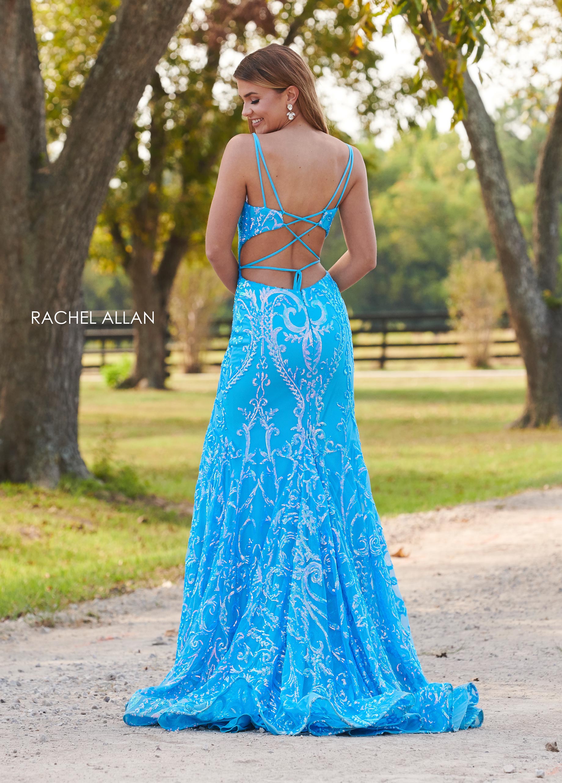 Rachel Allan 70279 Fitted Sequins Long Prom Dress
