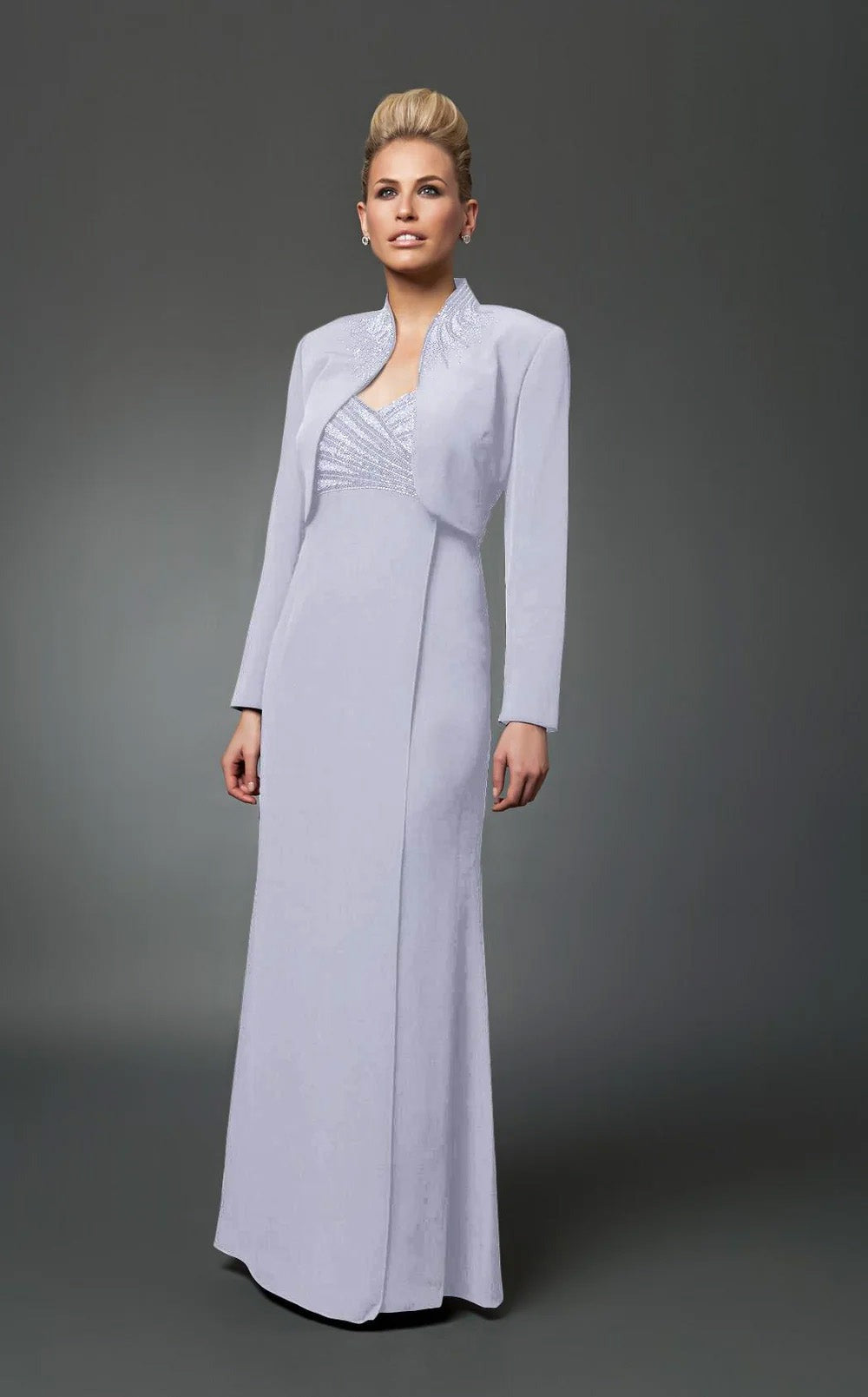 Alexander by Daymor 703112 Embellished Sweetheart A-Line Dress with Jacket