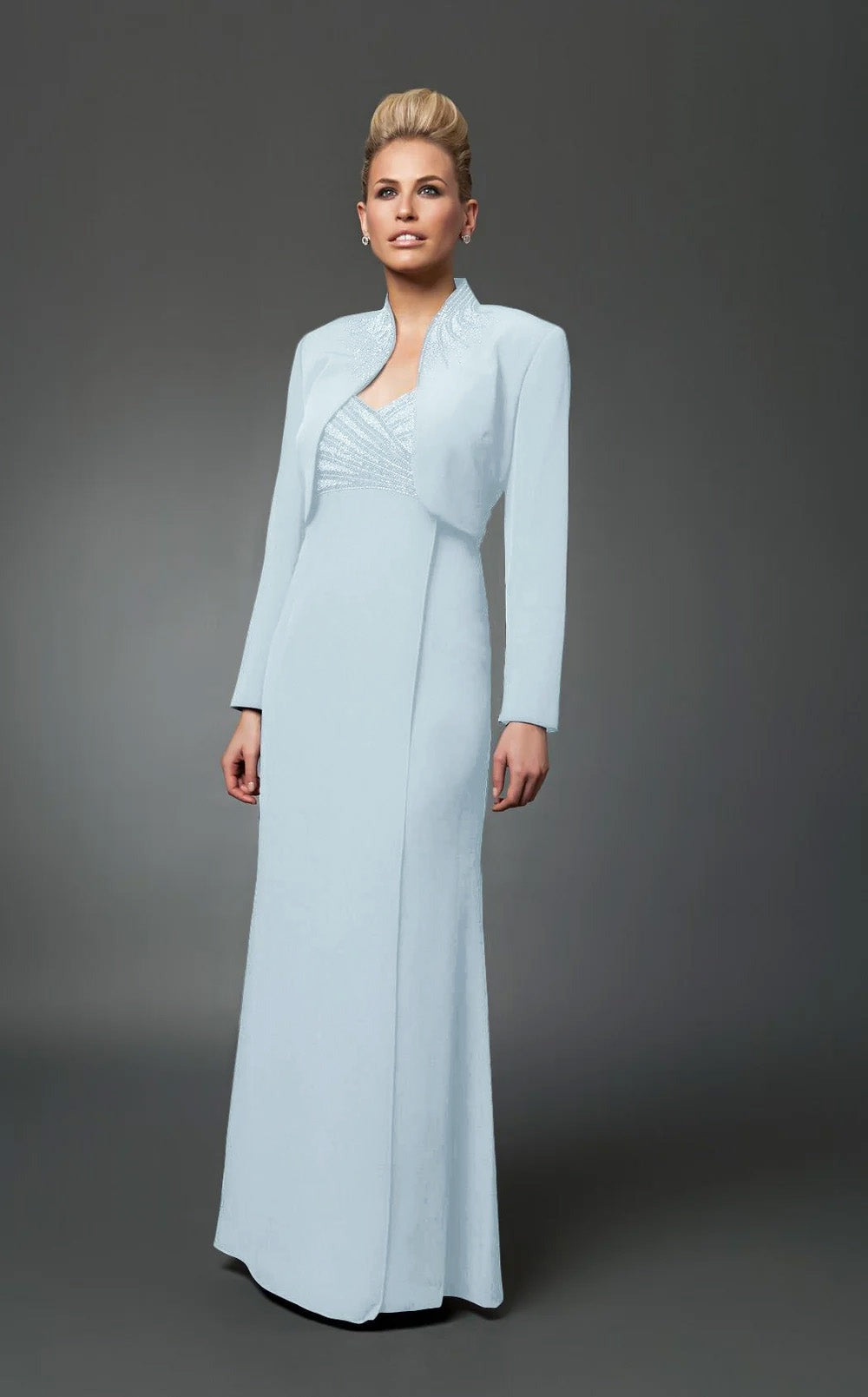 Alexander by Daymor 703112 Embellished Sweetheart A-Line Dress with Jacket