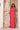 Prom Dresses Fitted Slit Long Formal Sequin Prom Dress Bright Pink