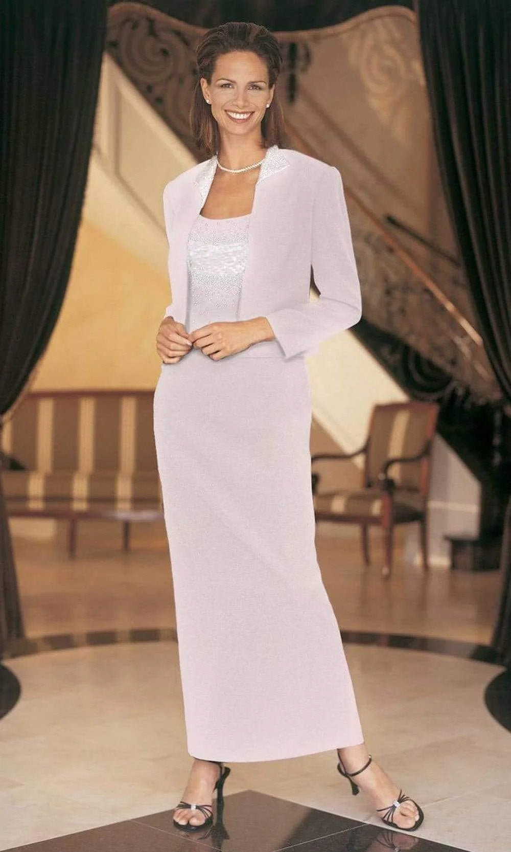 Alexander by Daymor 706121 Beaded Sheath Dress with Bolero Jacket