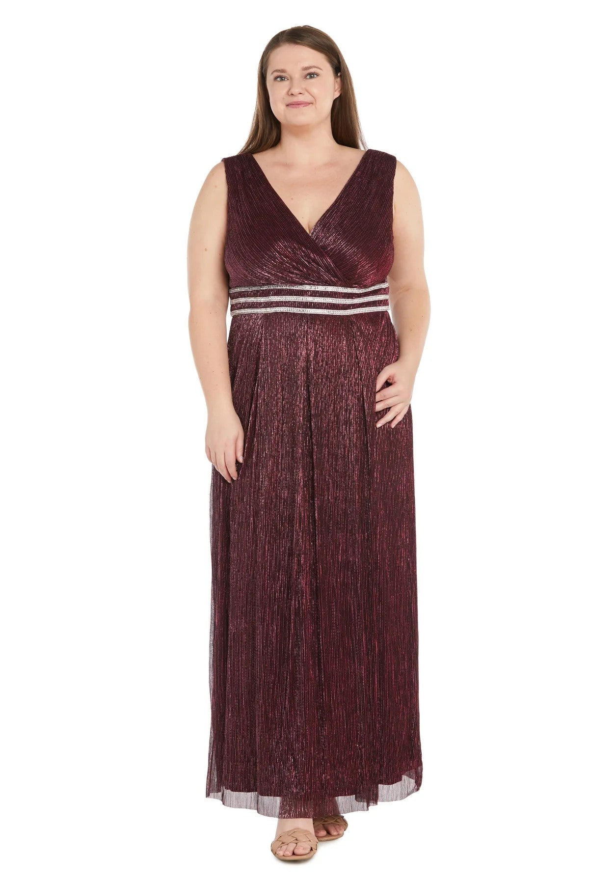 R&M Richards 7068W Long Plus Size Formal Dress