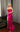 Prom Dresses Fitted Ruched Long Beaded Slit Formal Prom Dress Fuchsia