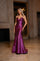 Prom Dresses Mermaid Gown Long Formal Metallic Prom Dress  Fuchsia Shimmer