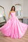 Prom Dresses Long Formal Ruched Layer Prom Dress  Pink