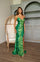 Prom Dresses Long Beaded Hologram Slit Formal Prom Dress Emerald