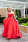 Prom Dresses Long Ball Gown Formal Floral Prom Dress  Red