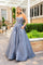 Prom Dresses Long Ball Gown Formal Floral Prom Dress  Charcoal