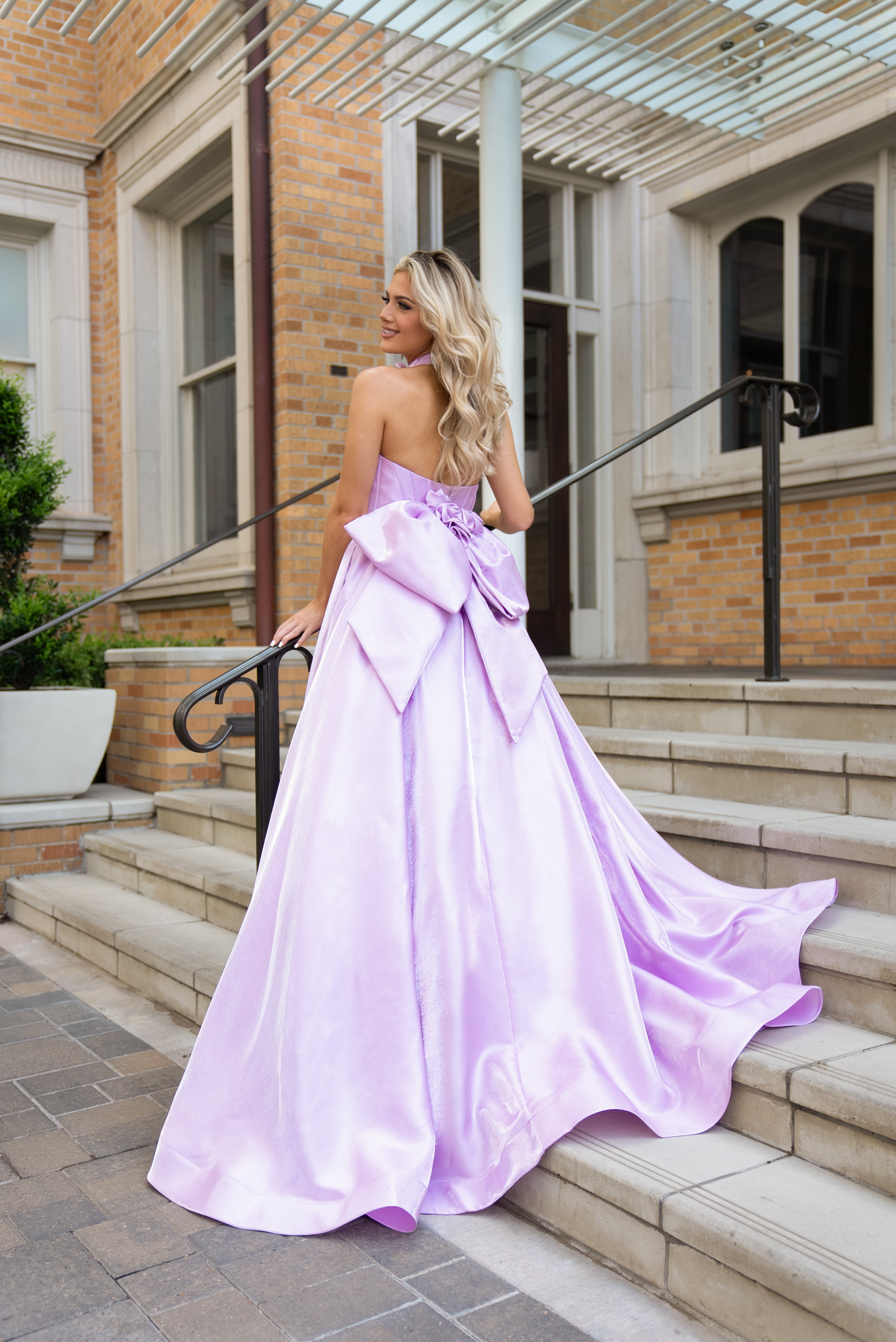 Prom Dresses Long Ball Gown Formal Floral Prom Dress  Orchid