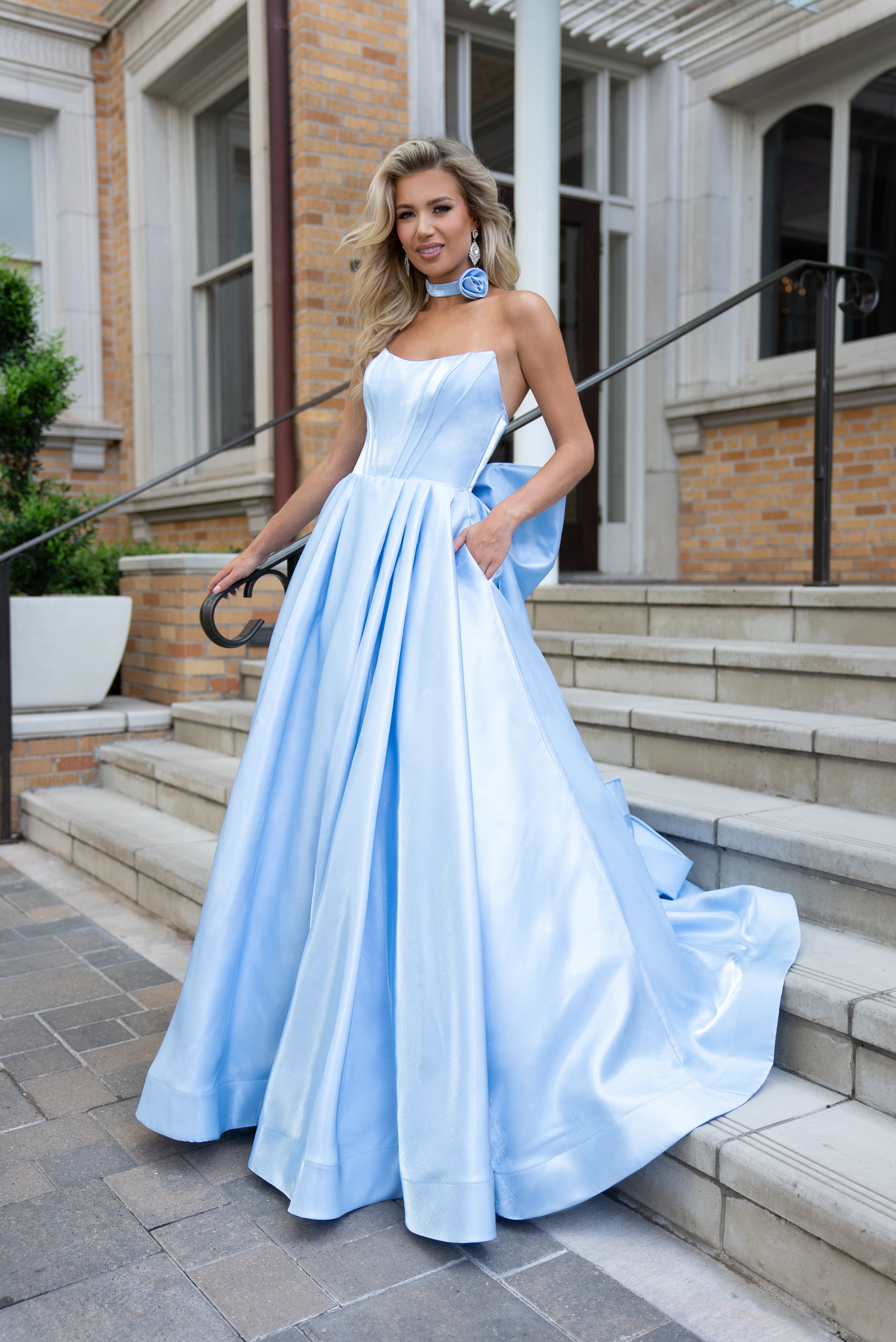 Rachel Allan 70781 Long Ball Gown Formal Floral Prom Dress