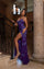 Prom Dresses Long Formal Beaded Slit Prom Dress Purple Multi