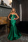 Prom Dresses Long Formal Fitted Prom Mermaid Dress Emerald