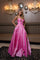 Prom Dresses A Line Slit Long Formal Corset Prom Dress Candy Pink