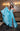 Prom Dresses A Line Slit Long Formal Corset Prom Dress Aqua
