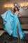 Prom Dresses A Line Slit Long Formal Corset Prom Dress Aqua