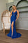 Prom Dresses Long Formal Beaded Glitter Prom Dress Royal
