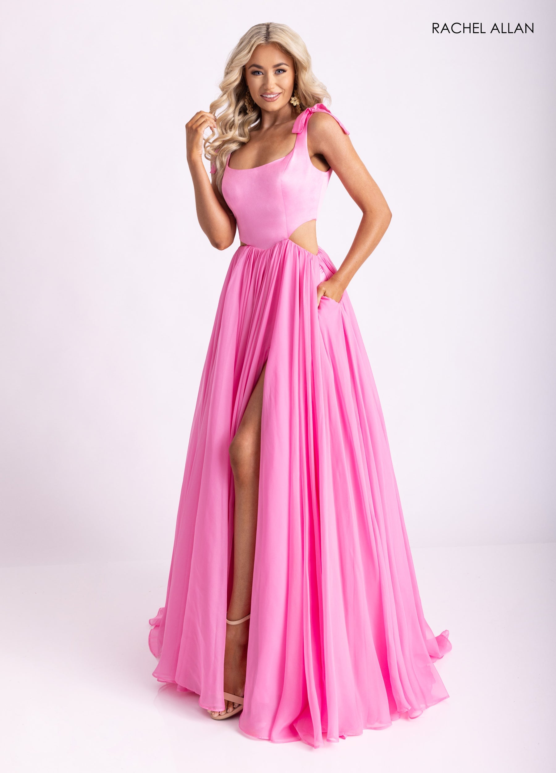 Prom Dresses Long Formal Prom A Line Dress Pink