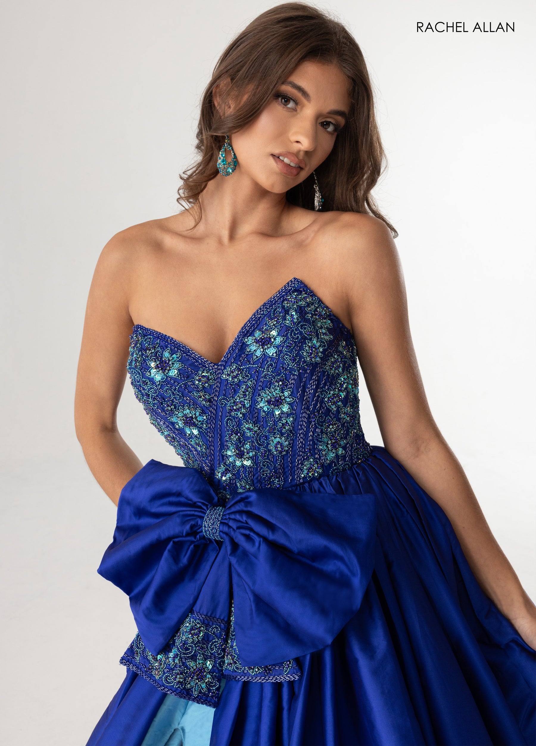 Prom Dresses Long  A Line Prom Beaded Ball Gown Royal Turquoise