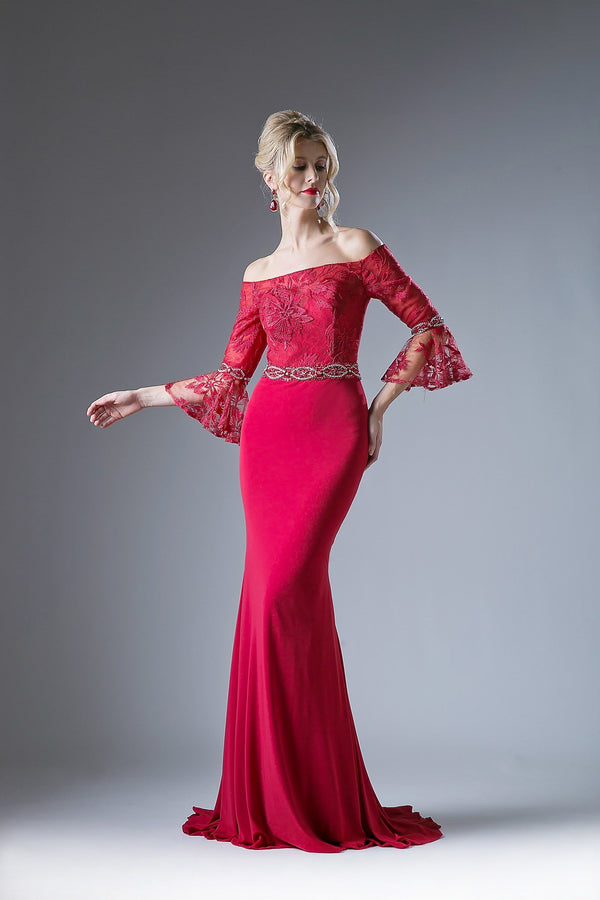 LaDivine 71241 Formal Long Fitted Mermaid Prom Dress