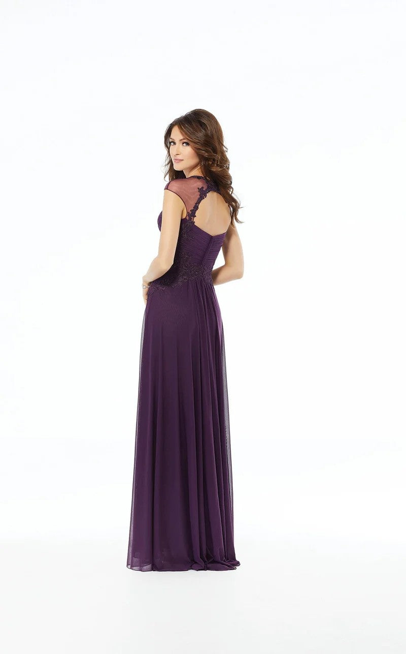 Formal Dresses Beaded Formal Long A Line Evening Dress Purple