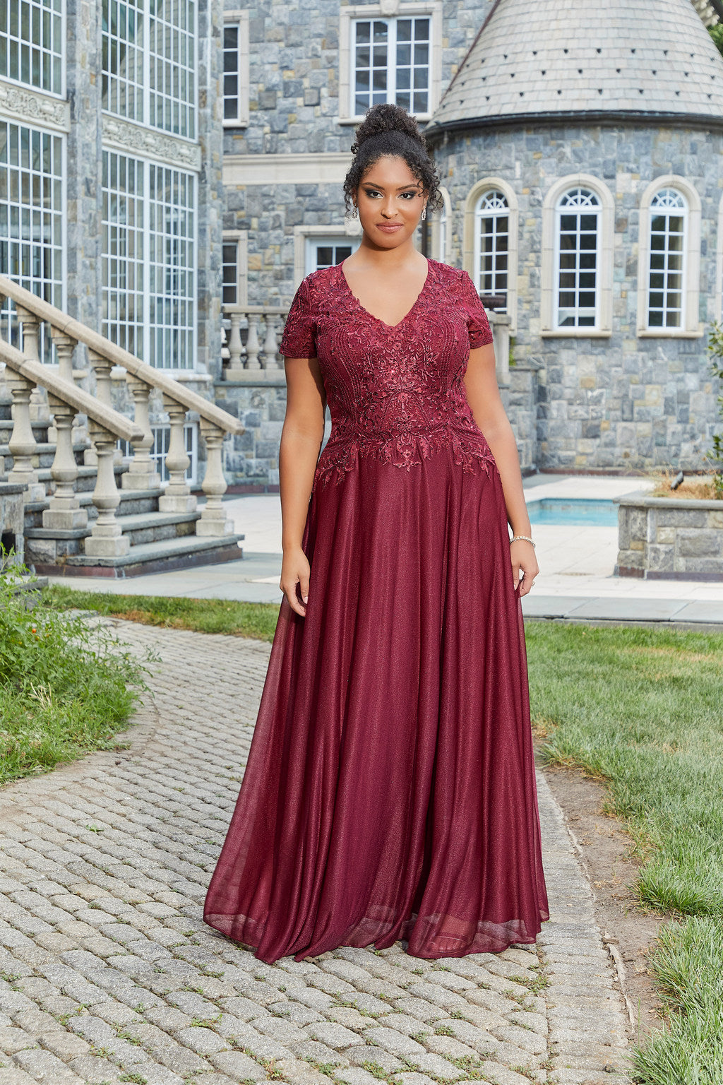  Long Formal Evening Dress Ruby