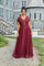  Long Formal Evening Dress Ruby