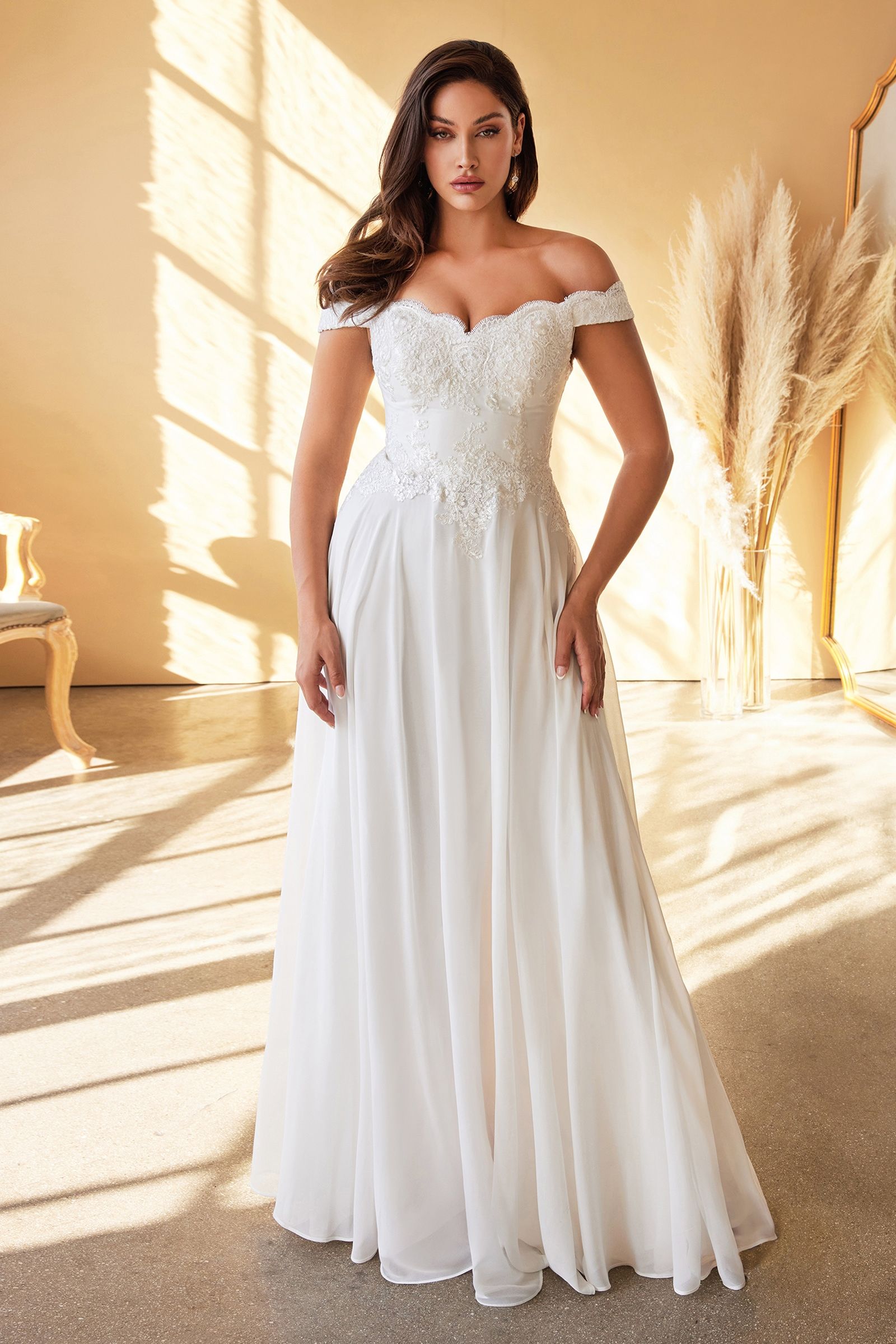 Wedding Dresses Bridal Gown Long Lace Wedding Dress Off White
