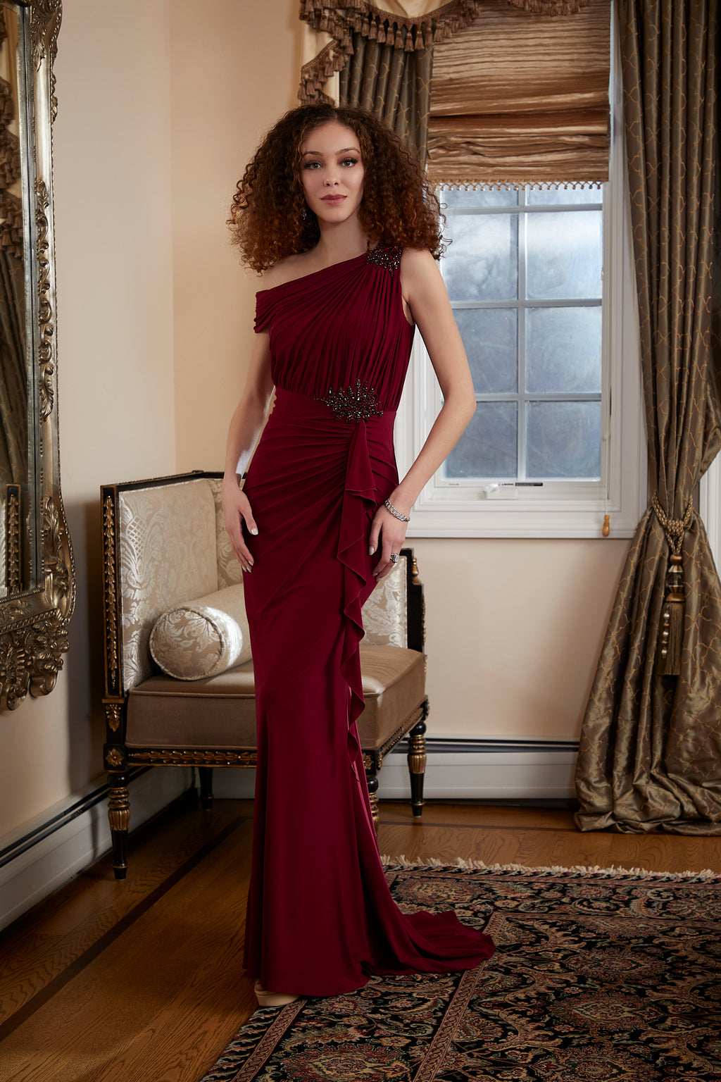 MGNY Madeline Gardner New York 72824 Long Fitted Formal Evening Gown