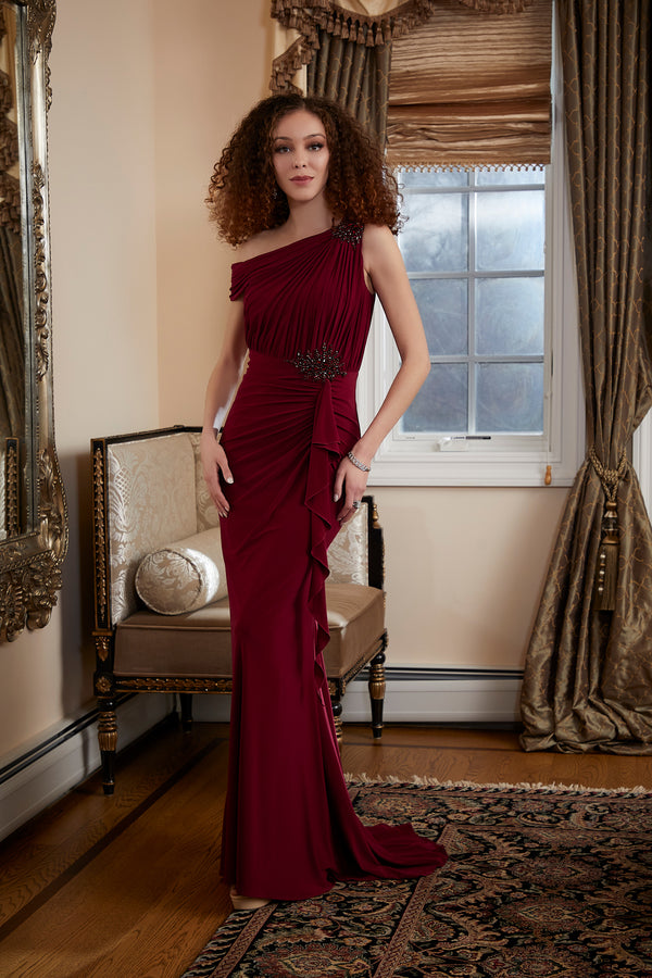 MGNY Madeline Gardner New York 72824 Long Fitted Formal Evening Gown