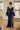 Mother of the Bride Dresses Long Bell Sleeves Formal Dress Navy