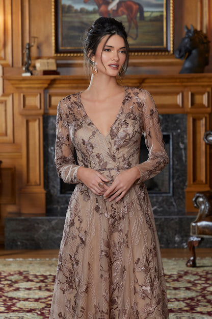 Mother of the Bride Dresses Long Formal Dress Rose Taupe