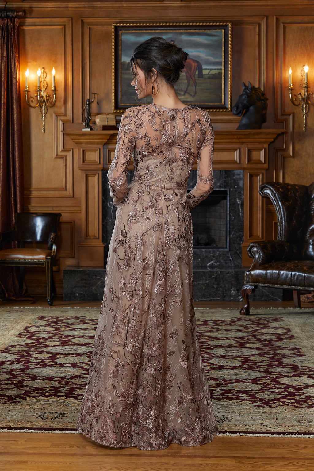 MGNY Madeline Gardner New York 72839 Rose Taupe 12 Sale The Dress Outlet MGNY Madeline Gardner New York 72839 Rose Taupe 12 Sale The Dress Outlet