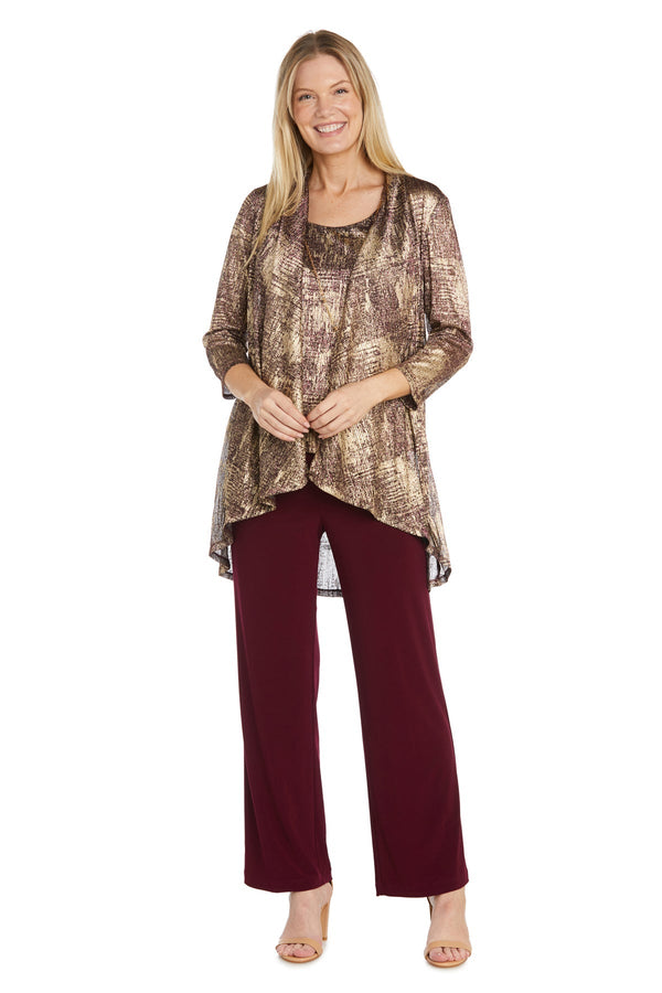 Petite Formal Pant Suit Long Print R&M Richards 7292P