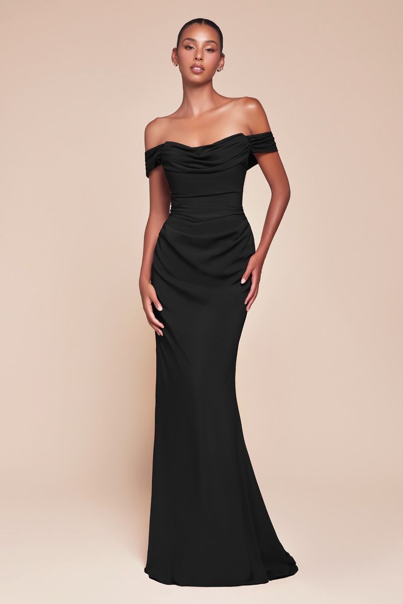 LaDivine 7433 Fitted Long Formal Prom Dress