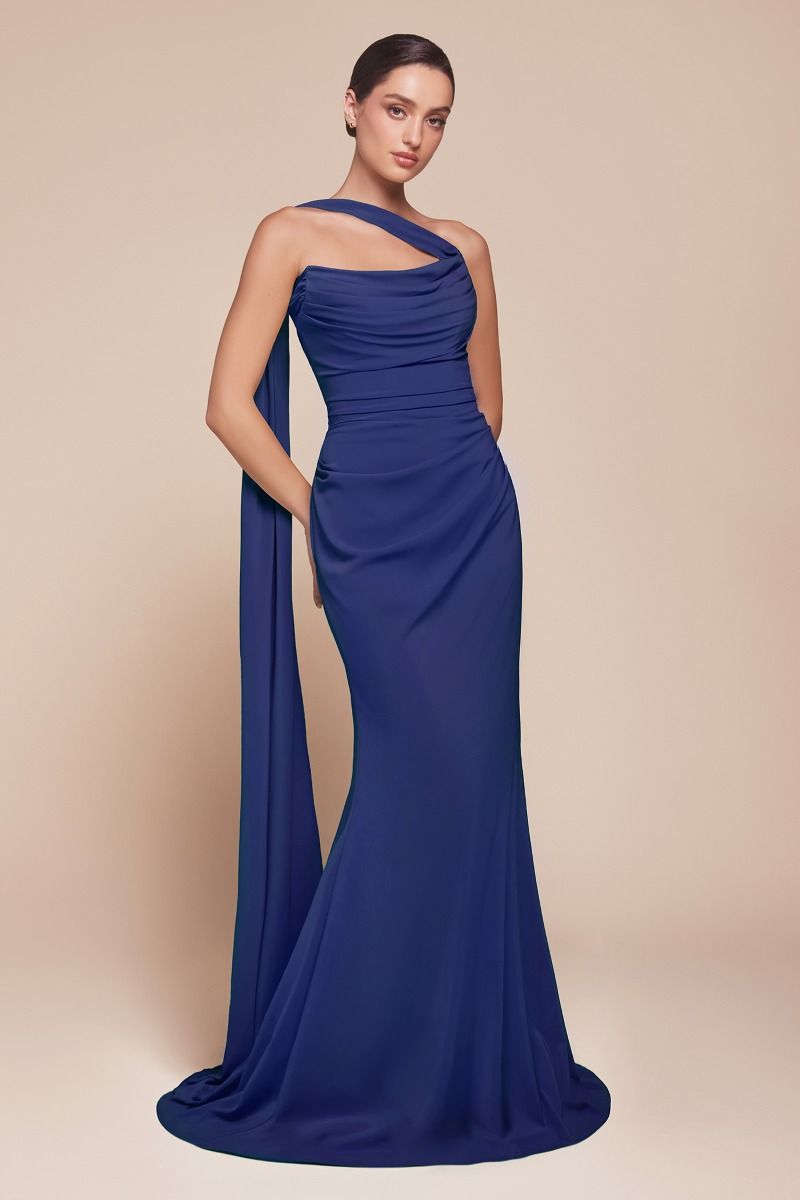 LaDivine 7433 Fitted Long Formal Prom Dress