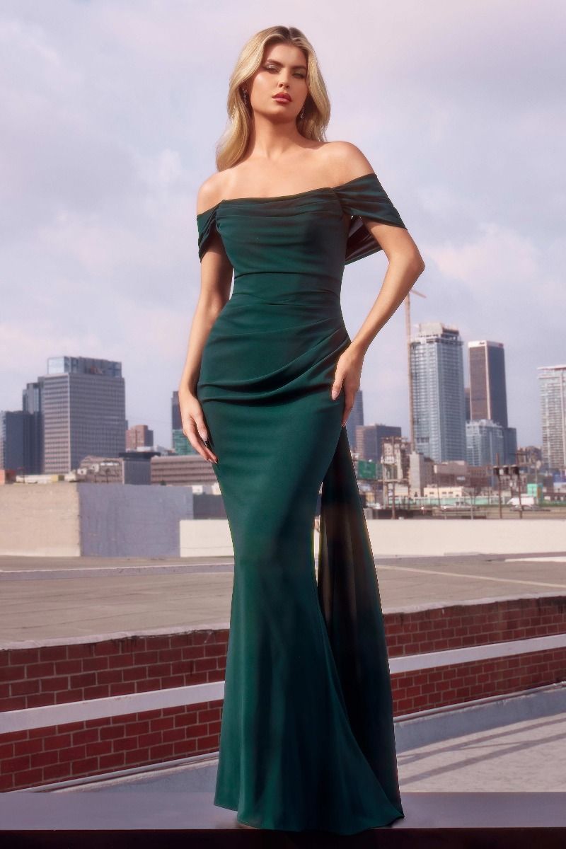LaDivine 7433 Fitted Long Formal Prom Dress