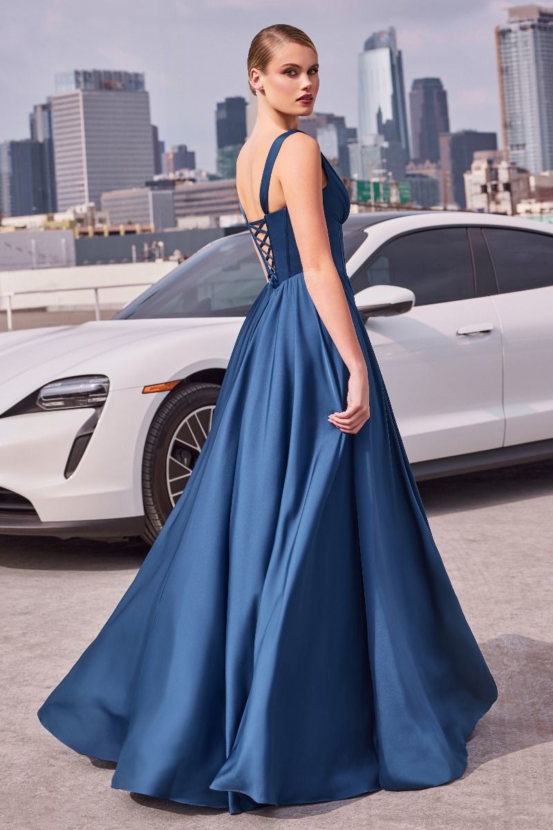 LaDivine 7447 Long Formal Prom A Line Dress