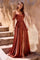 Prom Dresses A Line Long Formal Slit Prom Dress Sienna