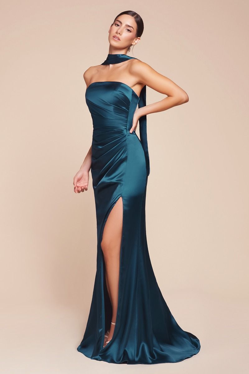 LaDivine 7451 Long Formal Fitted Prom Evening Dress