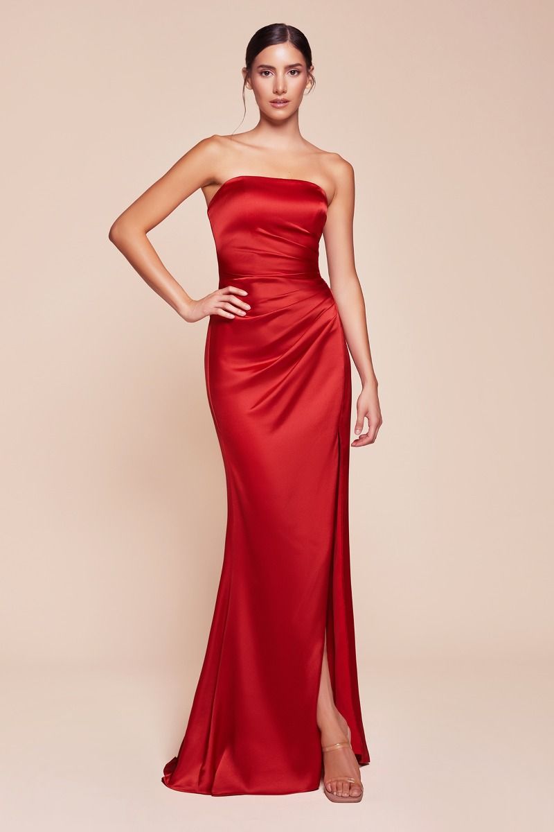 LaDivine 7451 Long Formal Fitted Prom Evening Dress