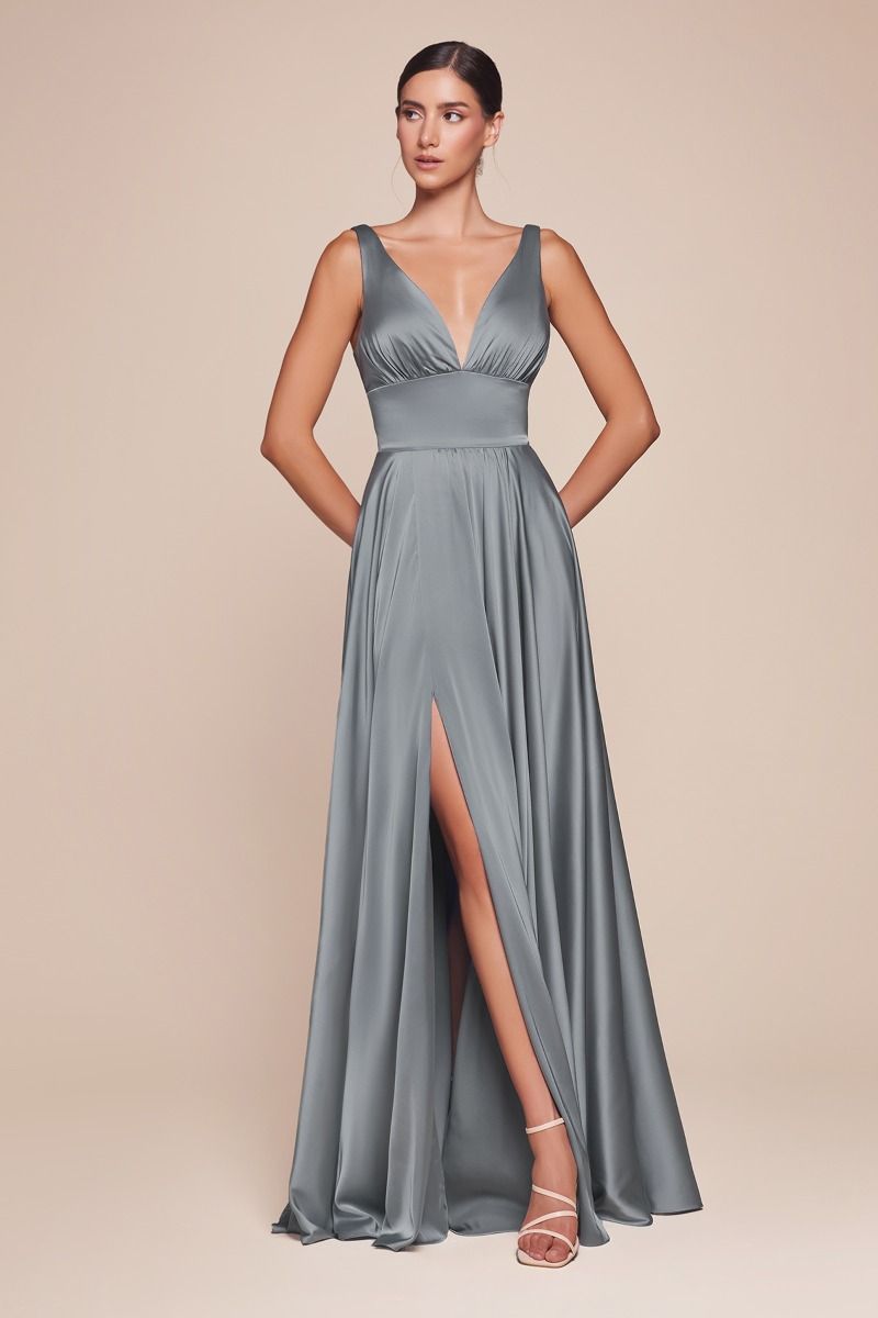 Long Prom Dress Evening Gown by LaDivine CD7469 - Dark Mauve / 18 Long Prom Dress Evening Gown by LaDivine CD7469 - Dark Mauve / 18