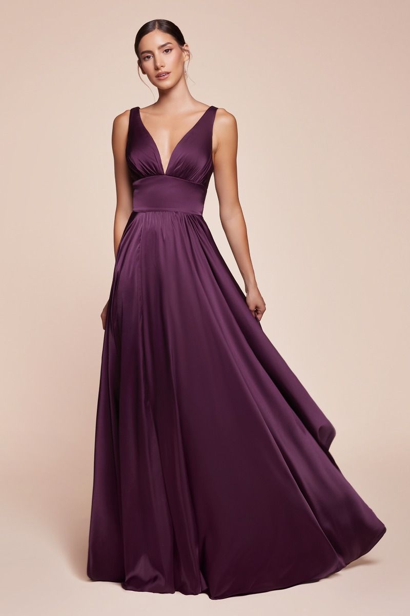 Eggplant Cinderella Divine CD7469 Long Prom Dress Evening Gown Eggplant ...
