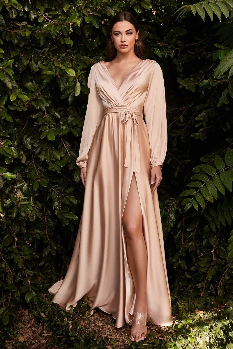 LaDivine 7475 Formal Long Sleeve Dress Evening Gown The Dress Outlet LaDivine 7475 Formal Long Sleeve Dress Evening Gown The Dress Outlet