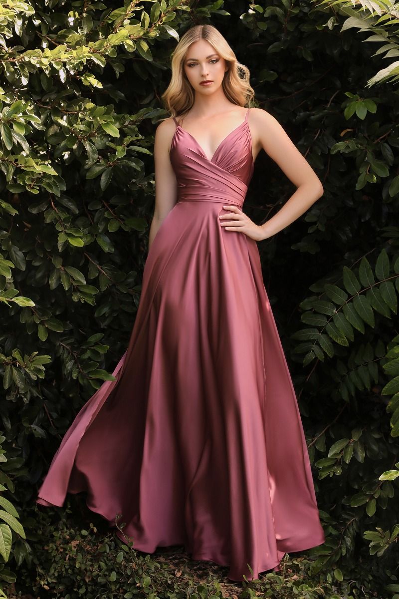 LaDivine CD7485 Slit Long Prom Dress