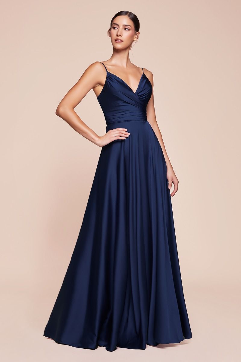 LaDivine CD7485 Slit Long Prom Dress