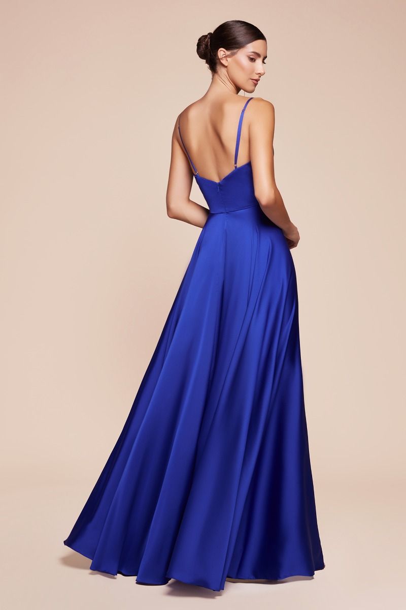 LaDivine CD7485 Slit Long Prom Dress