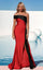 Prom Dresses Long Slit Formal Evening Prom Dress Red