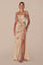 Prom Dresses Plus Size Long Off Shoulder Evening Gown Champagne