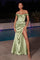 Prom Dresses Plus Size Long Off Shoulder Evening Gown Sage